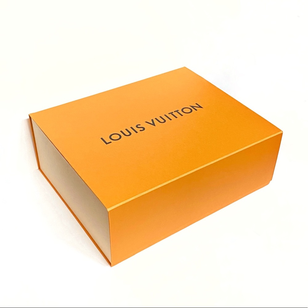 Louis Vuitton golden yellow large magnetic lid rectangular storage gift box